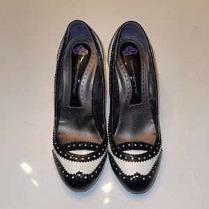 Classic Black & White Fornarina Heels
